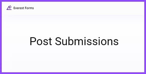 Everest Forms Post Submissions