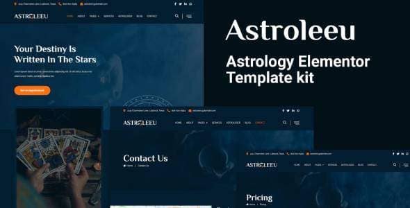 Astroleeu – Astrology & Numerology Elementor Template Kit