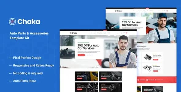 Chakta – Auto Parts Store & Accessories Elementor Template Kit