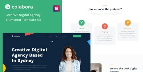 Collaborate – Creative Digital Agency Elementor Template Kit