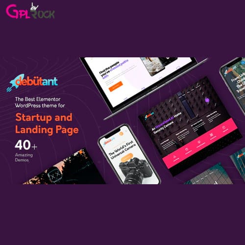 Debutant – Elementor Landing Page WP theme