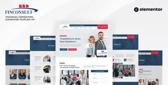 Finconsult – Financial Consulting Elementor Template Kit