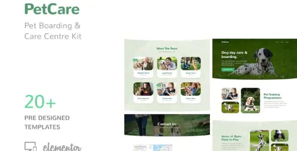 PetCare – Pet Boarding and Care Centre Template Kit